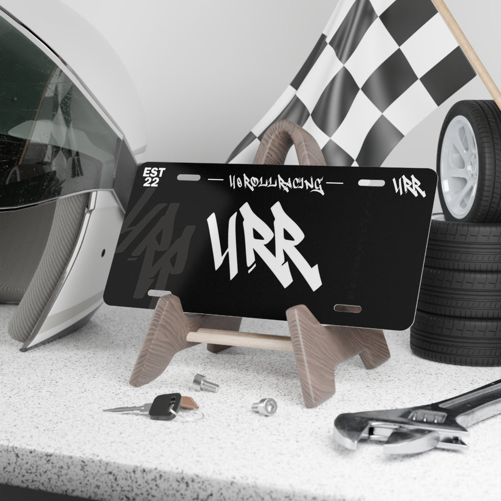 4RR Vanity Plate — Black Aluminum