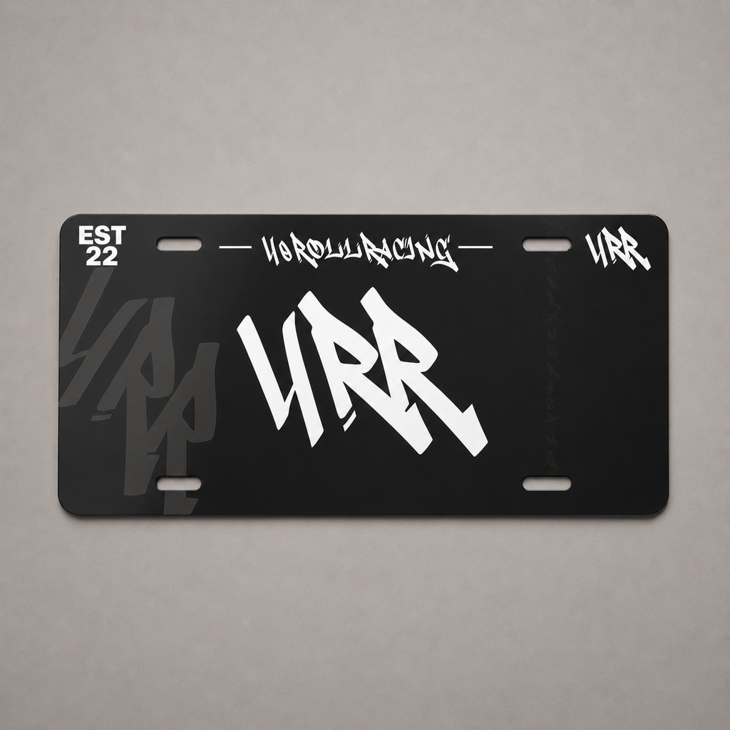 4RR Vanity Plate — Black Aluminum